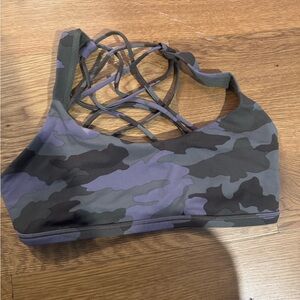 Lululemon Athletica Camouflage Sports Bra